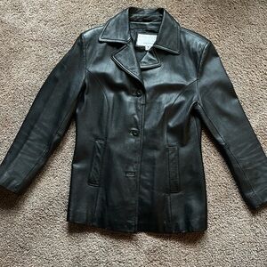 Women's Black Leather Jacket